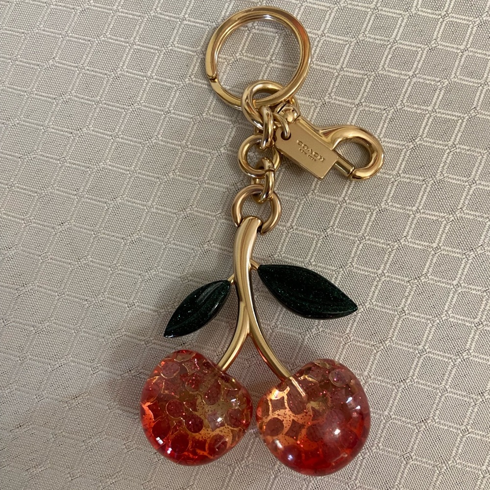 Coach cherry key chain/bag charm